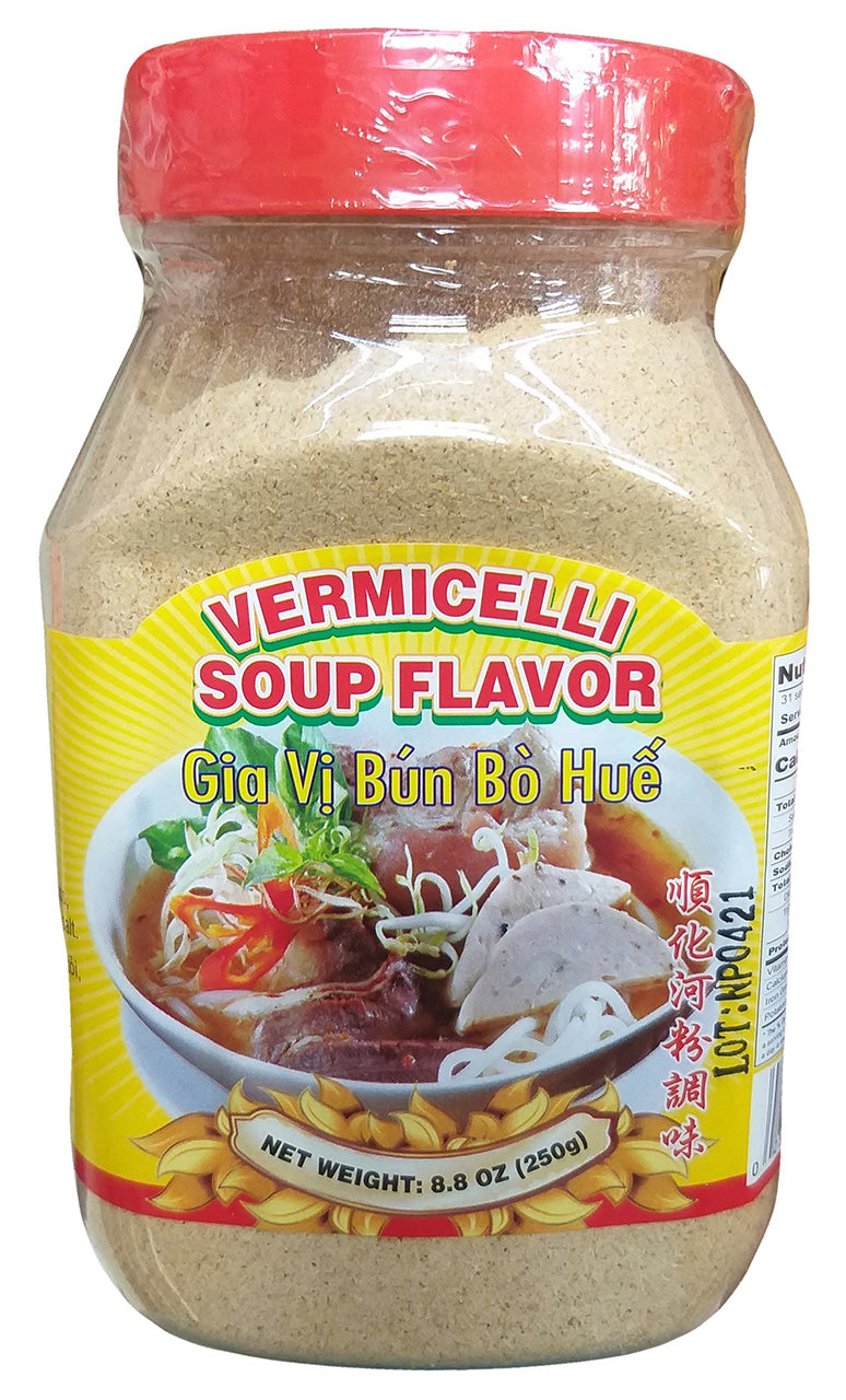Gia Vi Bun Bo Hue Vermicelli Soup Flavor,  8.8 Ounces (1 Jar)