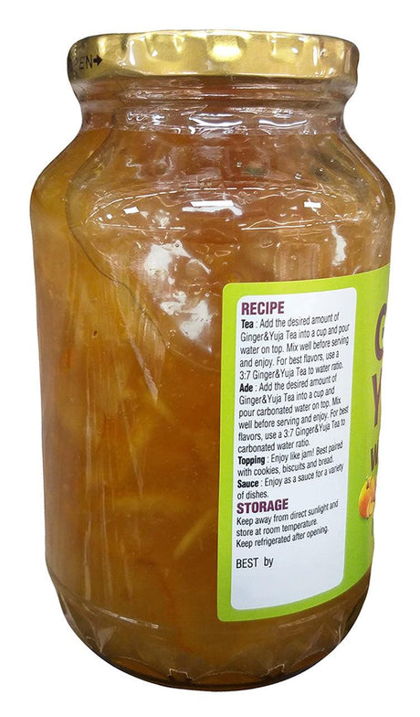 Haio - Ginger and Yuja Tea with Honey, 2.2 Pounds (1 Jar) - Mighty Depot