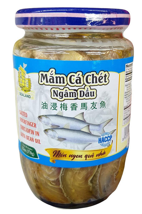 Sealand - Salted Fourfinger Threadfin in Soya Bean Oil, 13 Ounces (1 Jar) - Mighty Depot