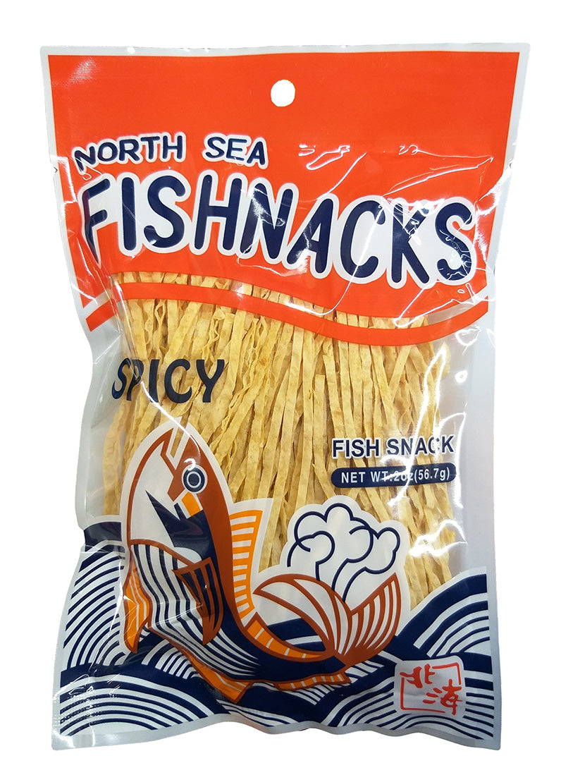North Sea - Fish Snacks (Spicy), 2 Ounces (1 Bag)
