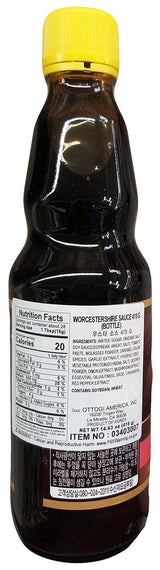 Ottogi - Worcestershire Sauce, 14.63 Ounces (1 Bottle) - Mighty Depot