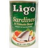 Ligo Sardines in Tomato Sauce 15oz (6 Pack) - Mighty Depot