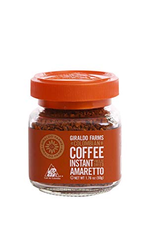100% Colombian Coffee Freeze Dried - Amaretto- 1.76 Oz