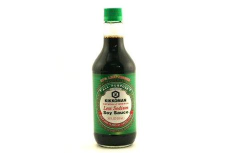 Naturally Brewed Less Sodium Soy Sauce - 20oz [Pack of 3] - Mighty Depot