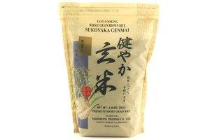 shirakiku sukoyaka genmai (whole grain brown rice) 4.4 lb (1 Pack (1 x 4.4lb))