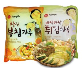 Sempio Flour Mix & Match, Each Pack 500g (Vegetable Pancake Mix 2ea & Tempura Powder 1ea)