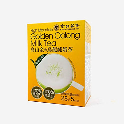 King Ping Best Tea High Mountain Golden Oolong Milk Tea - Box of 5 x 28g Bags