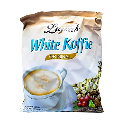 Kopi Luwak White Koffie Original (3 in 1) Instant Coffee 20-ct, 400 Gram (Pack of 6)