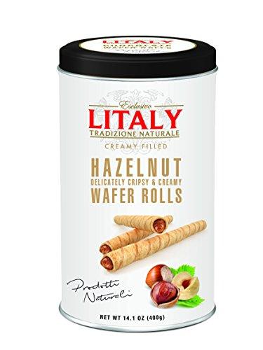 Litaly Hazelnut Wafer Rolls, 14.1oz - Mighty Depot
