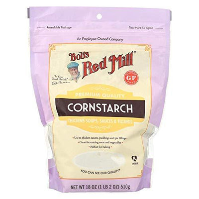 BOB'S RED MILL, CORNSTARCH, Pack of 4, Size 18 OZ - No Artificial Ingredients Gluten Free