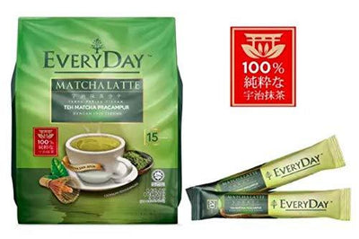 EveryDay Matcha Latte/ Exotic Blend of Matcha & Milk/Wholesome, Rich, Flavorful and Tantalizing/ Smooth To The Palate/ 20s x 15g/pack