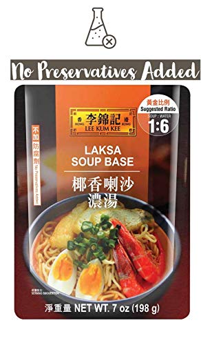 Lee Kum Kee Laksa Soup Base 李锦记椰香喇沙浓汤 Net wt. 7 Oz (Laksa Soup Base)