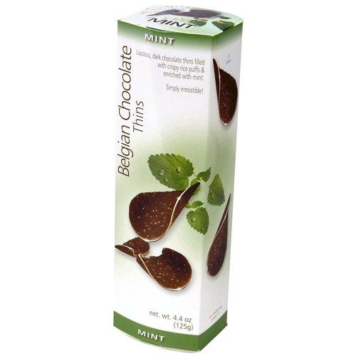 Royal Chocolates Belgian Chocolate Thins Mint, 4.4-Ounce (Pack of 6) - Mighty Depot