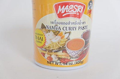 MAESRI Namya (Red) Curry Paste for Thai Style Noodle, Authentic Thai Crusine