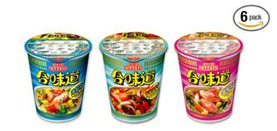 Nissin Seafood 3 Flavor Variety Combo Instant Authentic HK Japanese Ramen Cup Of Noodles Soup (6 Pack)