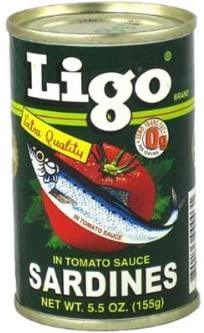 Ligo Sardines in Tomato Sauce (Original) - 5.5oz [ 50 units] - Mighty Depot