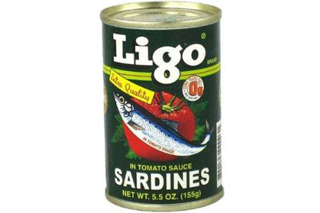 Ligo Sardines in Tomato Sauce (Original) - 5.5oz [ 50 units] - Mighty Depot