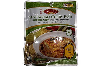 Dollee Malaysia Instant Vegetarian Curry Paste 素咖喱酱 Pes Kari Sayuran 7oz