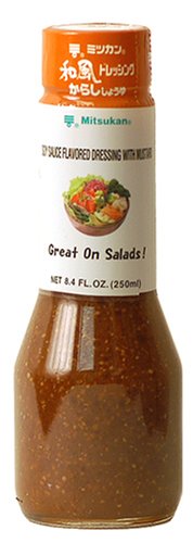 Mitsukan Mustard & Soy Sauce Flavored Dressing, 8.4-Ounce Bottle (Pack of 3)