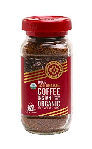 Giraldo Farms, 100% Organic Colombian Coffee Instant Freeze dried 3.52 Ounce