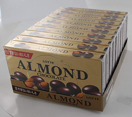 Lotte almond chocolate 86gX10 boxes - Mighty Depot