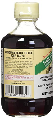 Kikkoman Zarsobatsuyu (soba Noodle Dipping Sauce), 10-Ounce Bottle (Pack of 3)