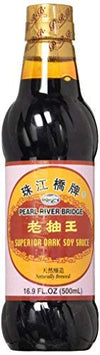 Soy Sauce, Pearl River Bridge Superior Dark ,16.9-Ounce Plastic Bottles (Pack of 2)