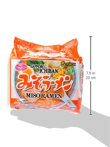 Sapporo Ichiban Instant Bag Miso Ramen Noodles, 17.75 Ounce