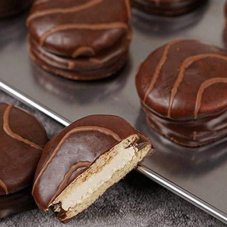 Lotte Moncher Chocolate Pie Korean Snack - 2pk - Mighty Depot