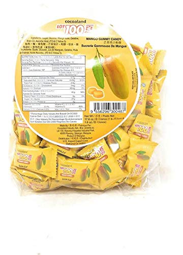 Cocoaland Mango Gummy Candy, 17.6oz (1lb) - Mighty Depot