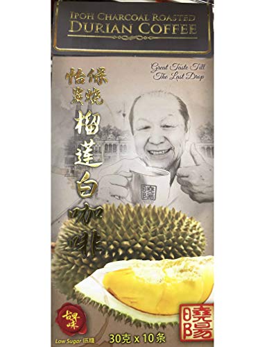 Ipoh Charcoal Roasted Durian Coffee 10 Sticks - 300g - Product of Malaysia