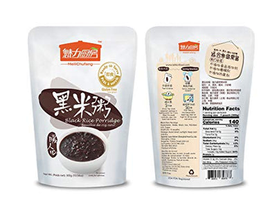 Tohkin Food USA Ready-to-serve Black Rice Porridge, Box (300g x 9 pouch)