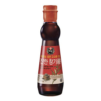 CJ Beksul Premium Roasted Sesame Oil (백설 진한 참기름) (10.8 fl oz (320 ml) x 1)