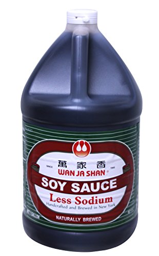Wan Ja Shan Less sodium soy sauce 1 Gallon