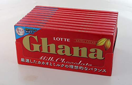 Lotte Ghana milk 50gX10 boxes - Mighty Depot