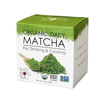 SA Japanese Green Tea Organic Daily Matcha for Drinking and Cooking, 2 Ounce