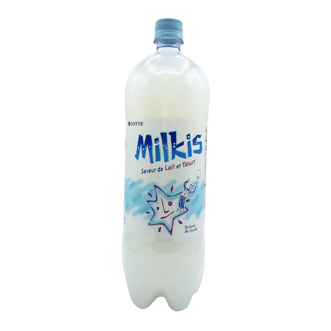 Lotte, Milkis Milk Soda Drink (1.5 liter), 50.72 oz