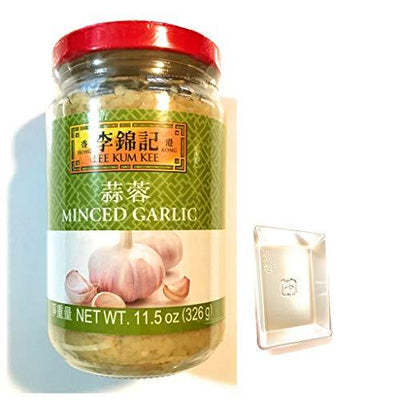 Lee Kum Kee Minced Garlic 11.5 Oz And 1 Soy Sauce Dish 李錦記蒜蓉