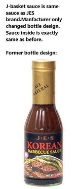 J-basket (formerly JES brand) Korean Barbecue Sauce, 14.6-Ounce Bottle (Pack of 3) - Mighty Depot