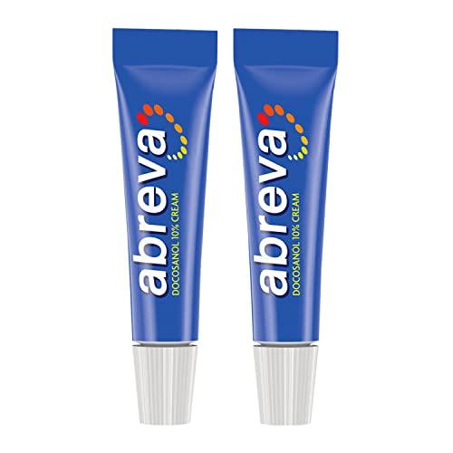 Abreva 10 Percent Docosanol Cold Sore Treatment, Treats Your Fever Blister in 2.5 Days - 0.07 oz Tube x 2 - Mighty Depot