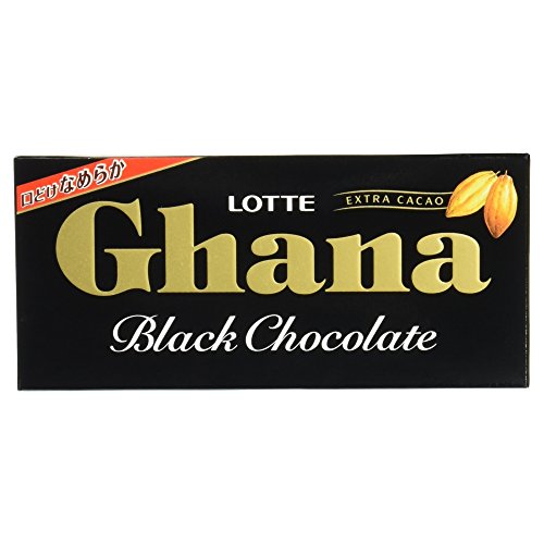 Lotte Ghana Black Chocolate Extra Cacao Japan Snack Dagashi