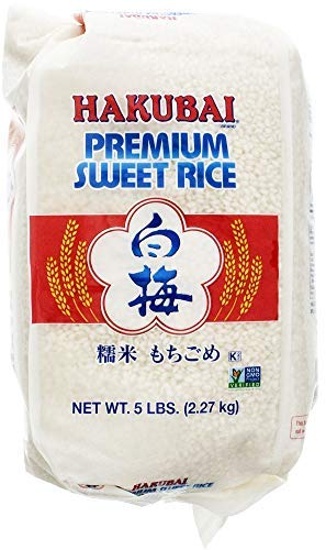 Hakubai Sweet Rice, 5-Pound-set of 4