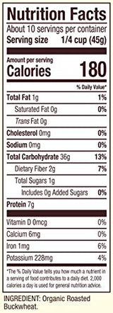 Organic Kasha / Toasted Buckwheat, 16 Ounce (Pack of 1) - Mighty Depot