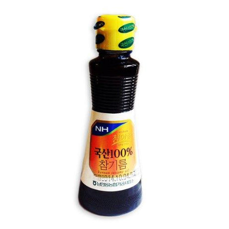 Premium 100% Korean Sesame Seeds Chung-a-ram Sesame Oil (5.29 Fl Oz) By NH - Mighty Depot