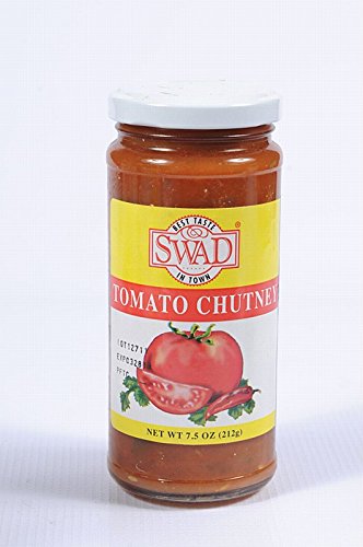 Indian Groceries, Swad Tomato Chutney - 7.5oz., 212g.