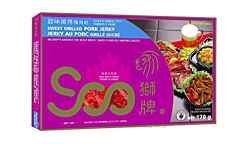 Soo, Pork Jerky, Sweet Grilled, 6 oz - Mighty Depot