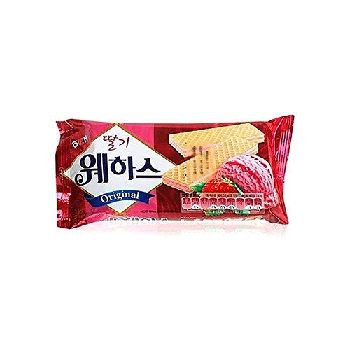 Haitai Strawberry Wahhas Wafers 50G X 6 웨하스