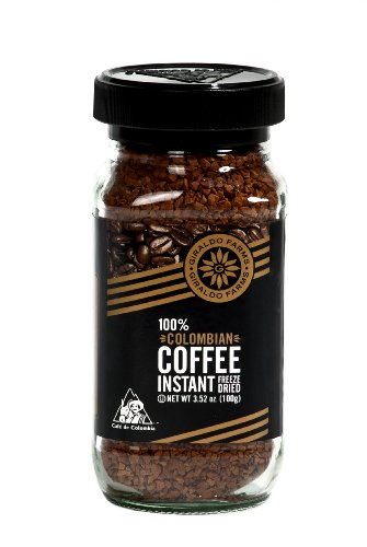 Giraldo Farms 100% Colombian Coffee Instant Freeze-dried, 3.5-Ounce (Pack of 4)