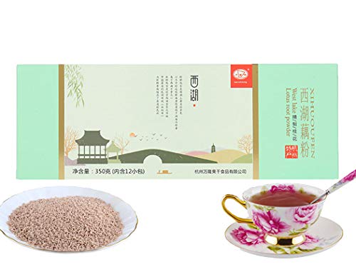 West Lake Lotus Root Powder,Chinese Lotus Root Starch,350g,12pcs,西湖藕粉 (Pure) - Mighty Depot