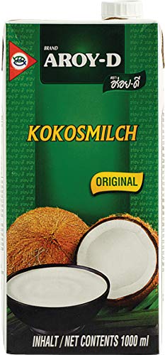 Aroy-D Coconut Milk, 33.8 Fluid Ounce (Pack of 6)